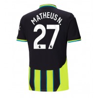 Camiseta Manchester City Matheus Nunes #27 Segunda Equipación Replica 2024-25 mangas cortas